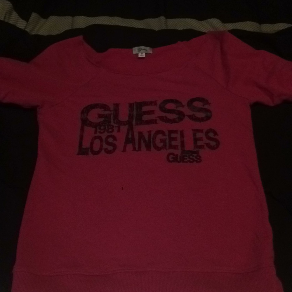 Guess off the shoulder sweatshirt